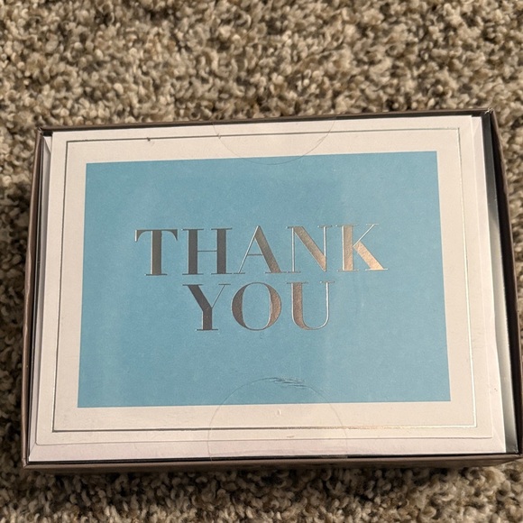 Thank You Cards with Silver Lettering 24 cards - Picture 1 of 2